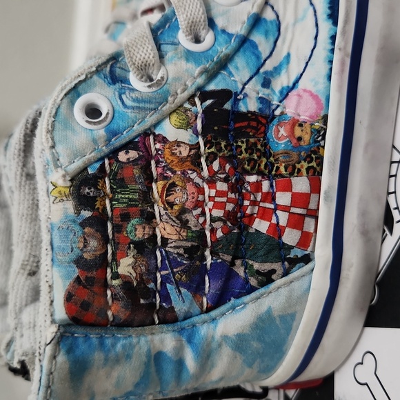 EUC  Vans X One Piece, Sk8-Hi Zip, Punk Hazard Toddler 7.5C - Picture 2 of 8